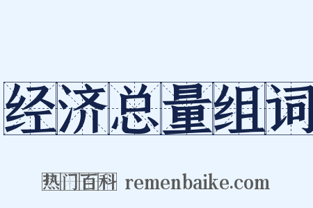 经济总量组词是什么意思的图片